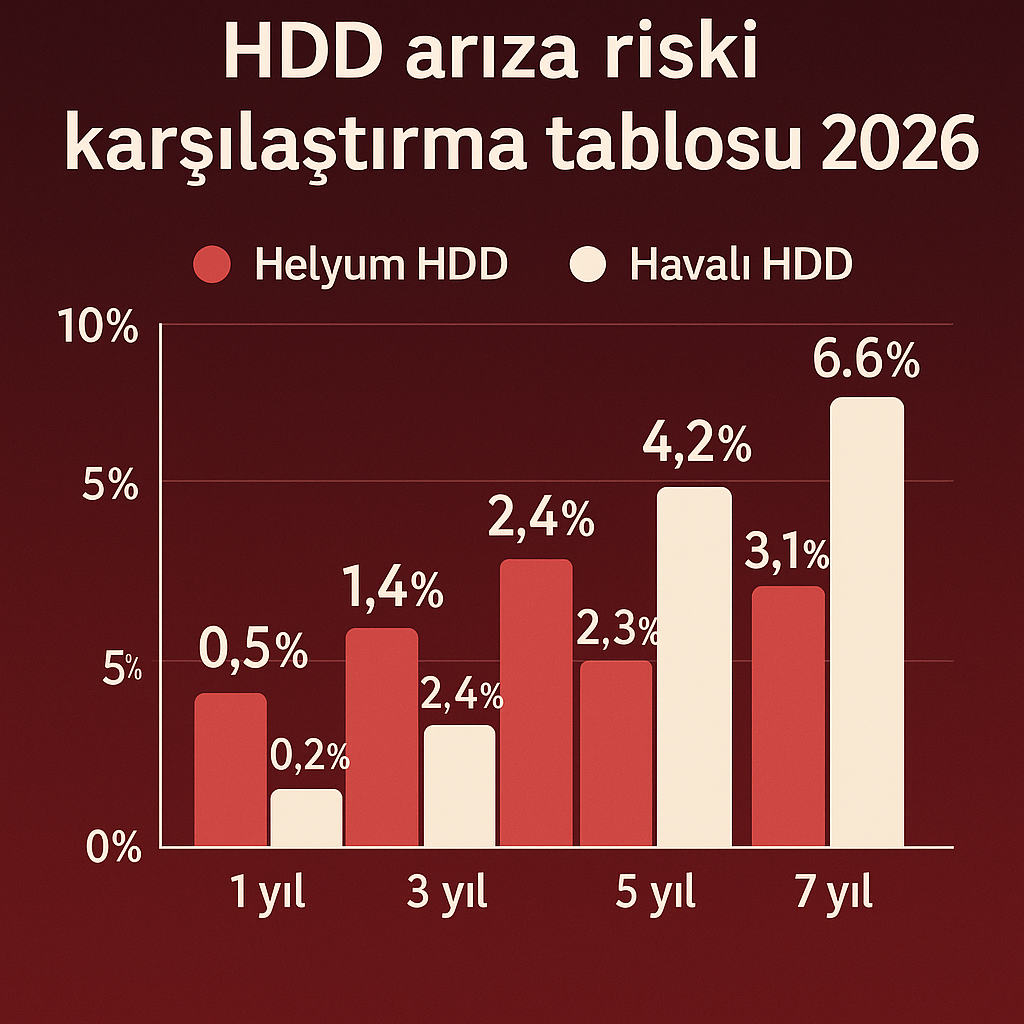 HDD arıza riski karşılaştırma tablosu 2026