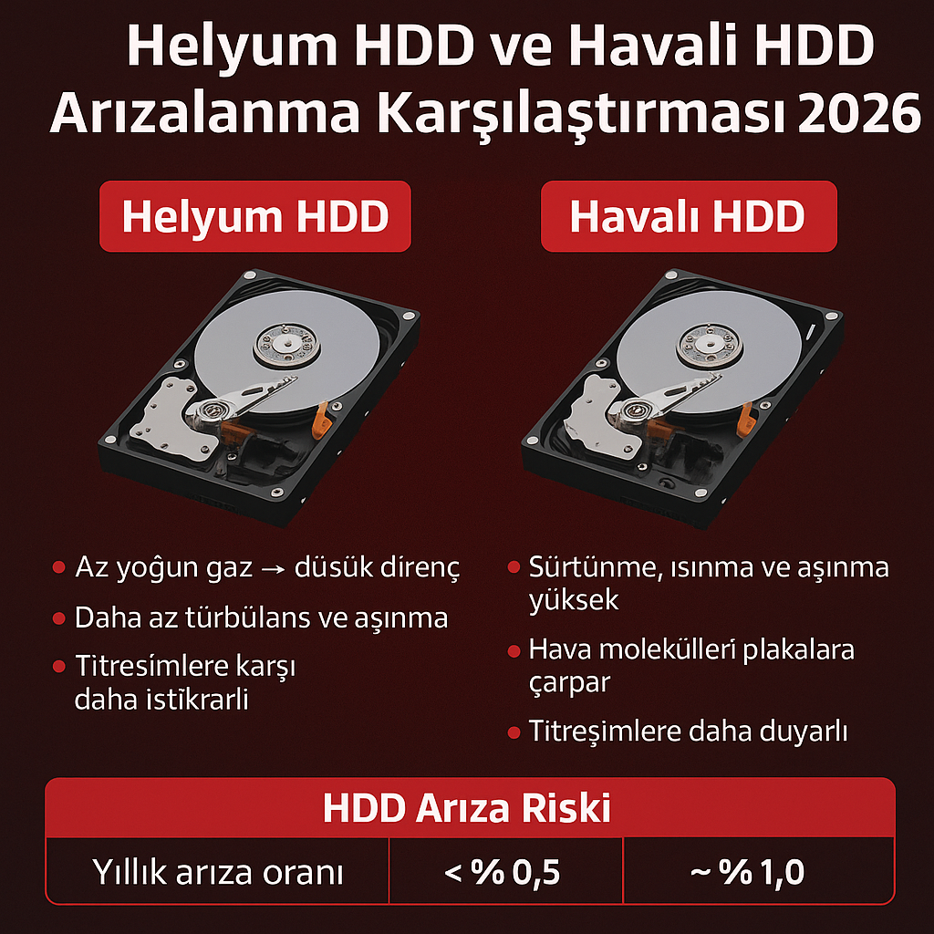 HDD SMART izleme, sıcaklık ve titreşim etkisi 2026