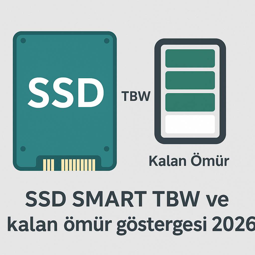 SSD SMART TBW ve kalan ömür göstergesi 2026