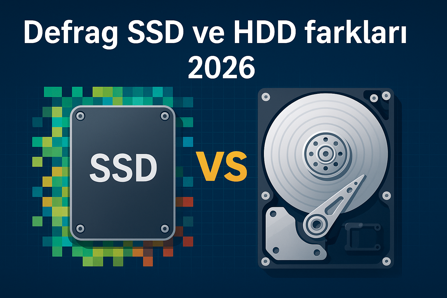 Defrag SSD ve HDD farkları 2026